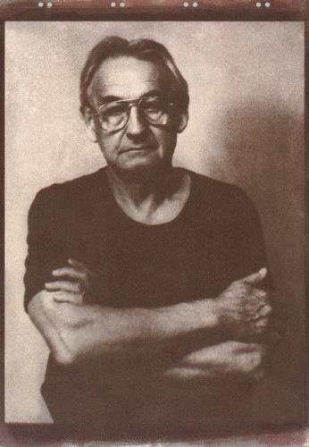 Portret Andrzeja Wajdy.